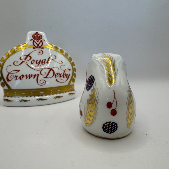 Royal Crown Derby Harvest Mouse 1986 Bone China Paperweight Figurine - Picture 5 of 11